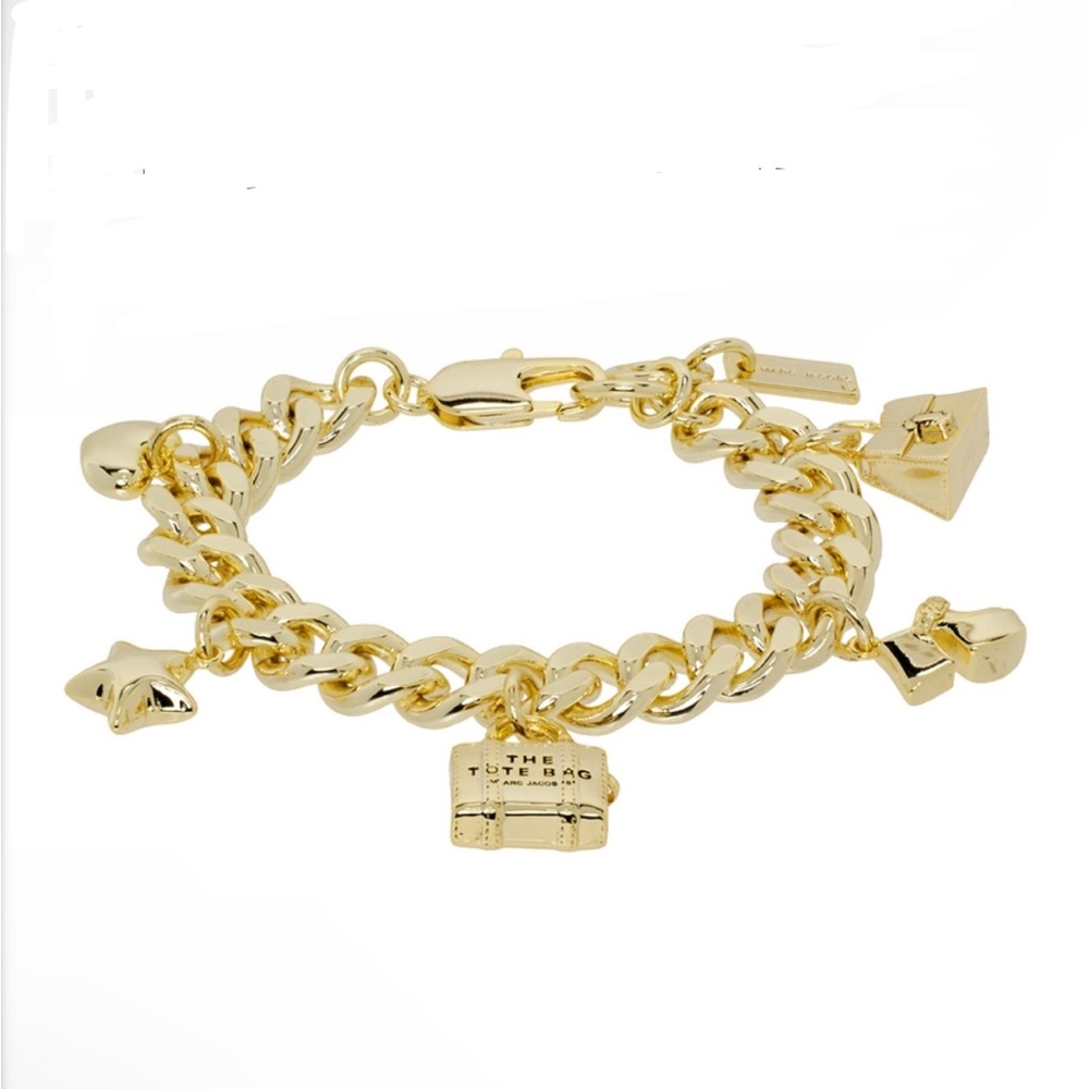 Marc Jacobs Gold 'The Mini Icon Charm' Bracelet